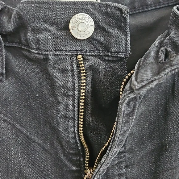 MADEWELL Slim Wide Leg Crop Women's Black Jeans 29 - Picture 7 of 11